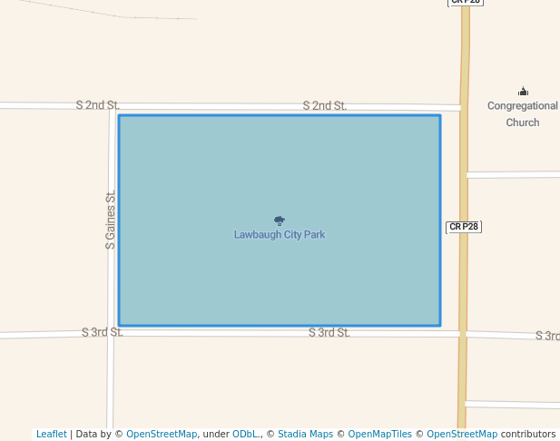 walking in Lawbaugh City Park map in Stuart