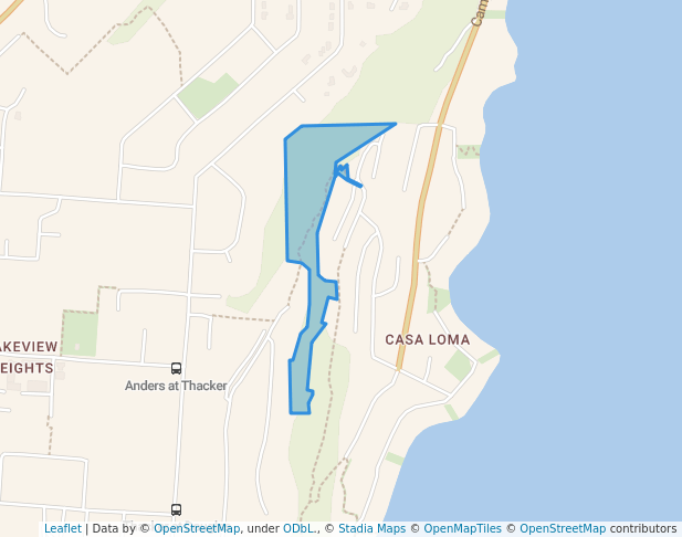 walking in Casa Palmero Park map in West Kelowna