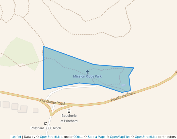 Mission Ridge Park in West Kelowna | Map and Routes