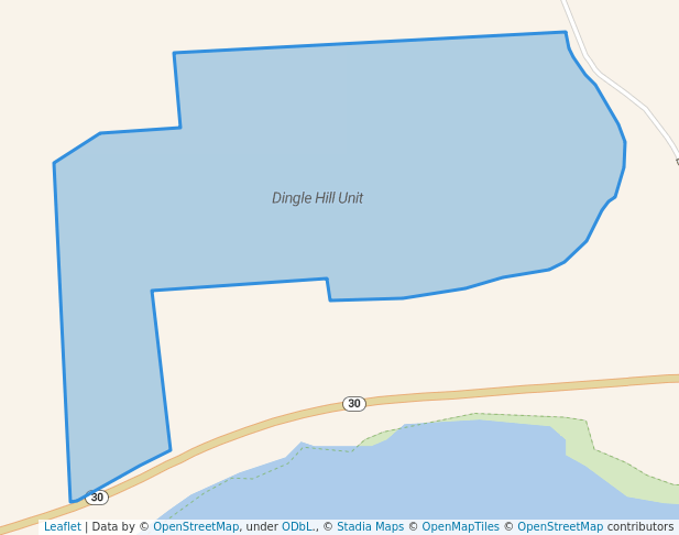 walking in Dingle Hill Unit map in Andes