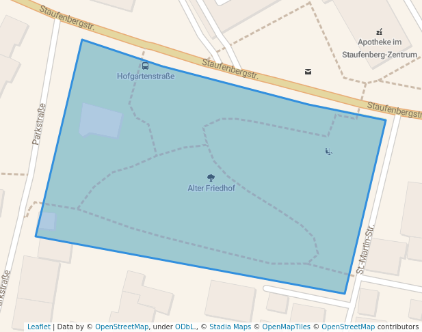walking in Alter Friedhof map in Heilbronn