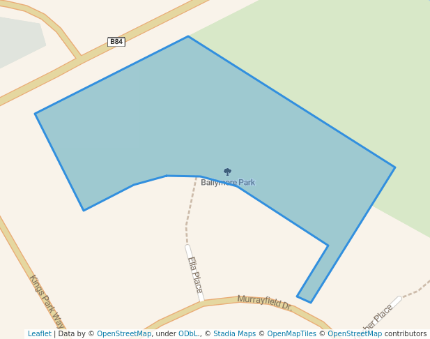 walking in Ballymore Park map in Dubbo