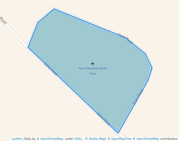 walking in New Developments Park map in Kahnawake