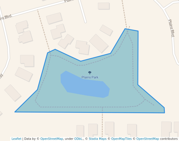 walking in Plains Park map in Pilot Butte