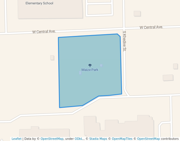 walking in Maize Park map in Maize