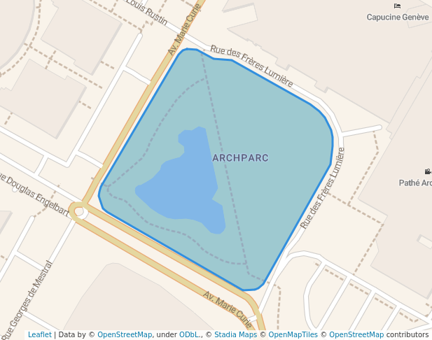 walking in Place Léonard De Vinci map in Archamps