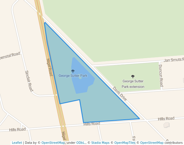 walking in George Sutter Park map in Springs