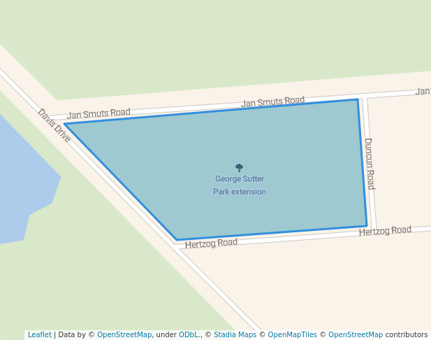 walking in George Sutter Park extension map in Springs