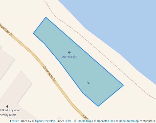 walking in Marine Park map in Fort McMurray