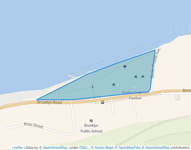 walking in Brooklyn Park map in Brooklyn