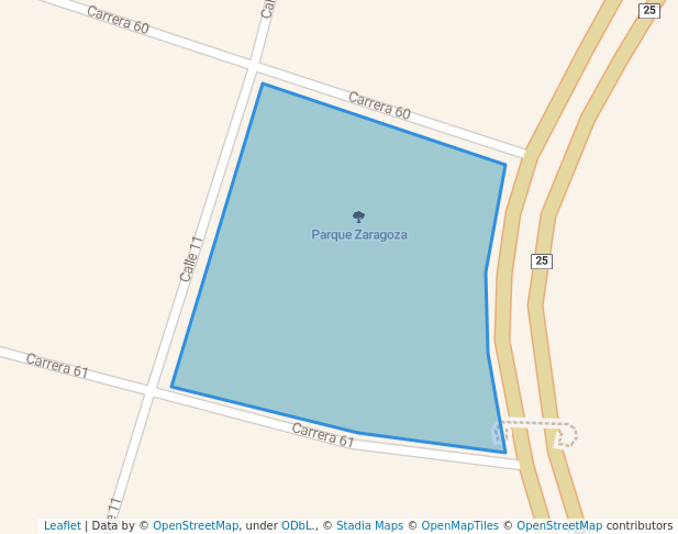 walking in Parque Zaragoza map in Zaragoza