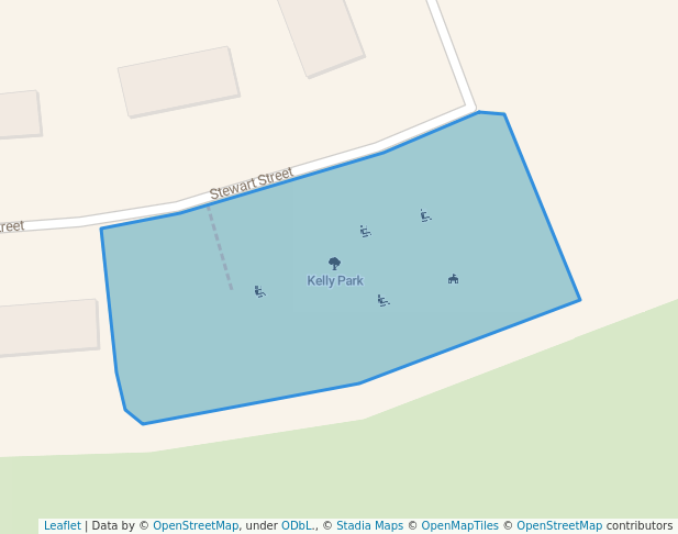 walking in Kelly Park map in West Plains