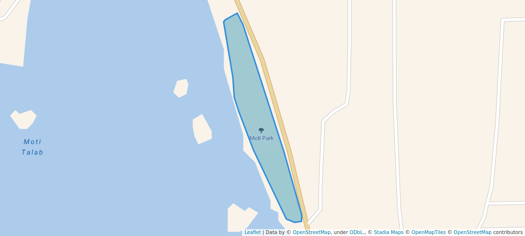 walking in Moti Park map in Balaghat