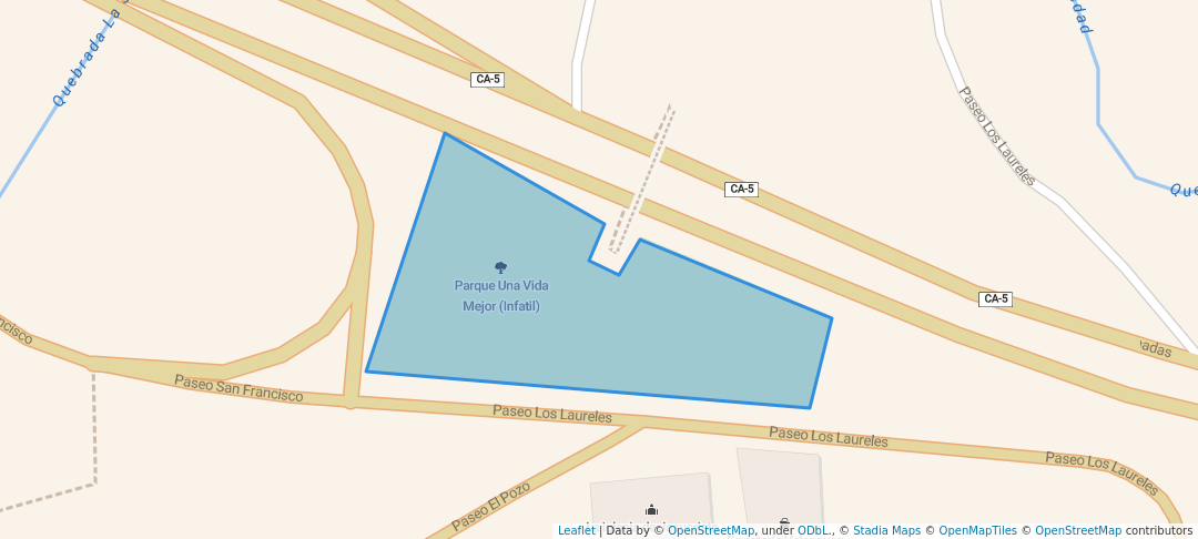 walking in Parque Una Vida Mejor (Infatil) map in Tegucigalpa