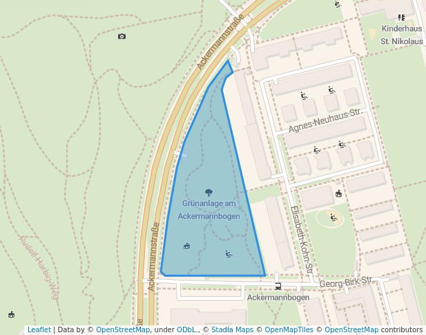 Grünanlage am Ackermannbogen