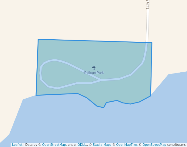 walking in Pelican Park map in Watertown