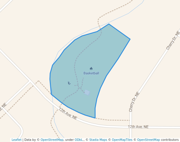 walking in Eastwoods Park map in Watertown