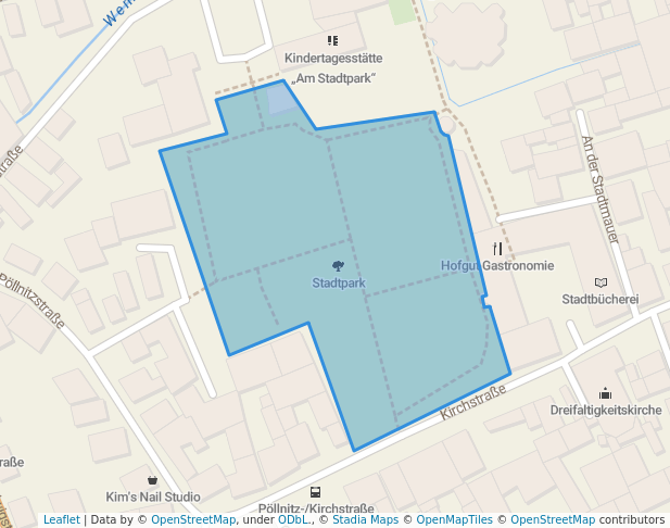 walking in Stadtpark map in Reinheim