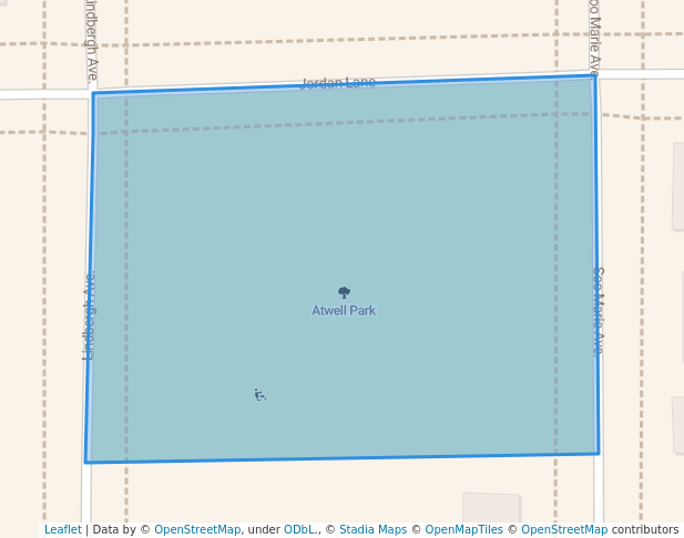 walking in Atwell Park map in Stevens Point