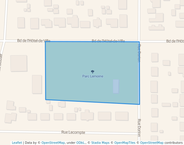 walking in Parc Lemoine map in Val-d'Or
