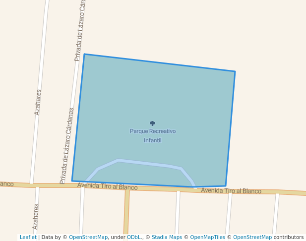 walking in Parque Recreativo Infantil map in Ciudad Hidalgo