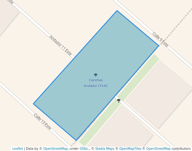 walking in Canchas Andador CIVAC map in Jiutepec