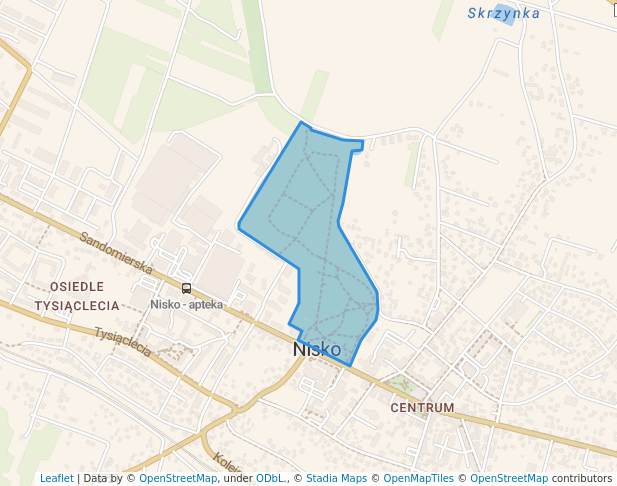 Park Miejski in Nisko | Map and Routes