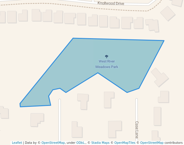 walking in West River Meadows Park map in St. Cloud