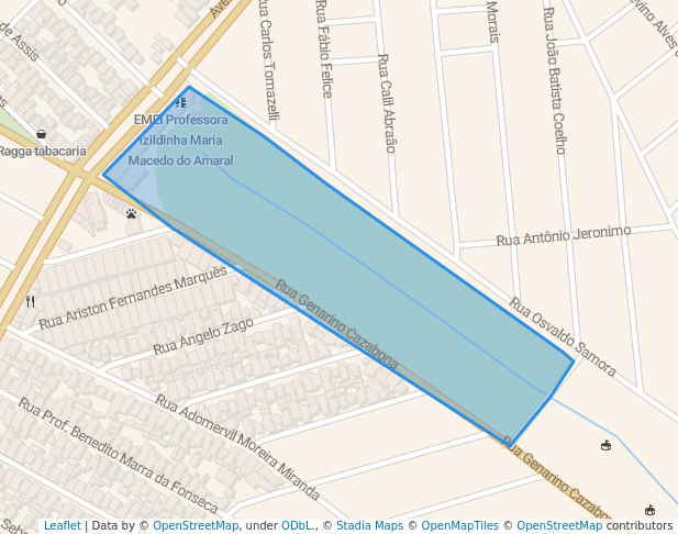 walking in Parque Municipal Luizote de Freitas map in Uberlândia