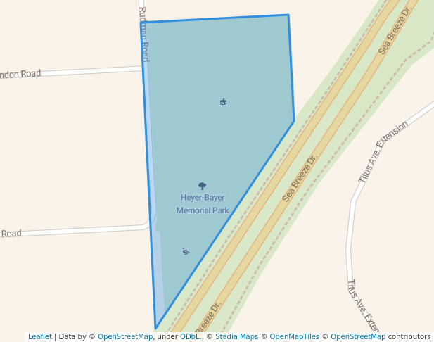 walking in Heyer-Bayer Memorial Park map in Irondequoit