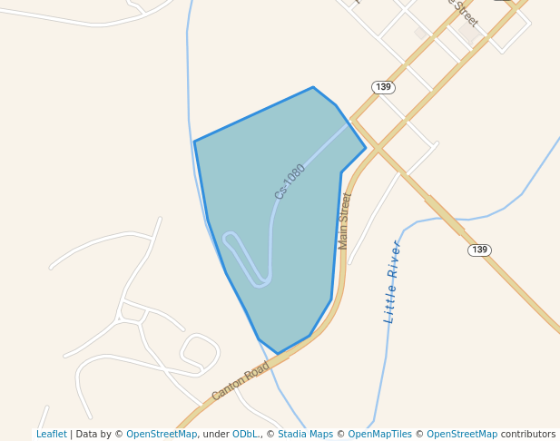 walking in West Cadiz Park map in Cadiz