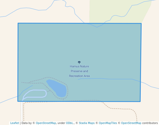walking in Hamus Nature Preserve and Recreation Area map in Marshfield