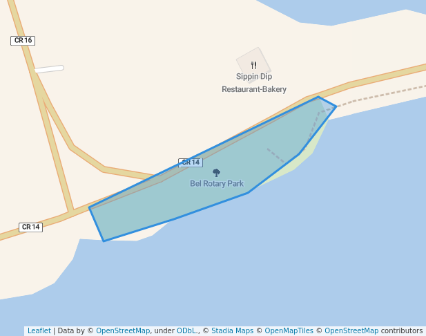 walking in Bel Rotary Park map in Peterborough