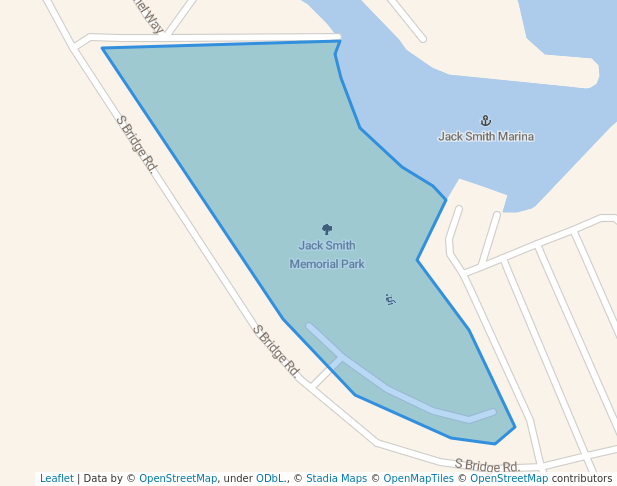 walking in Jack Smith Memorial Park map in Needles