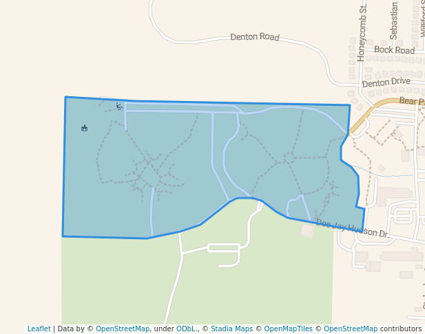walking in Sylvan Hills Sports Complex map in Sherwood