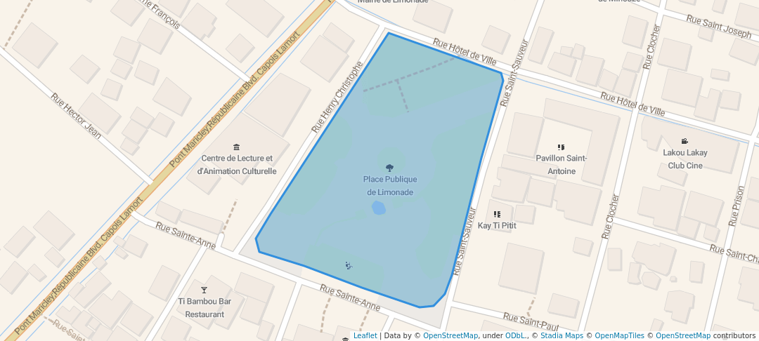 walking in Place Publique de Limonade map in Limonade