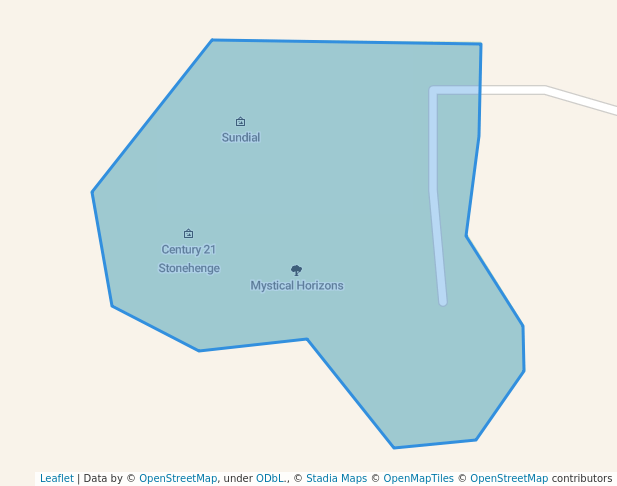 walking in Mystical Horizons map in Bottineau