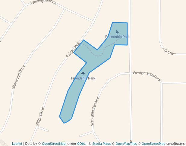 walking in Friendship Park map in Streamwood