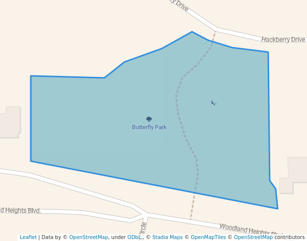 walking in Butterfly Park map in Streamwood