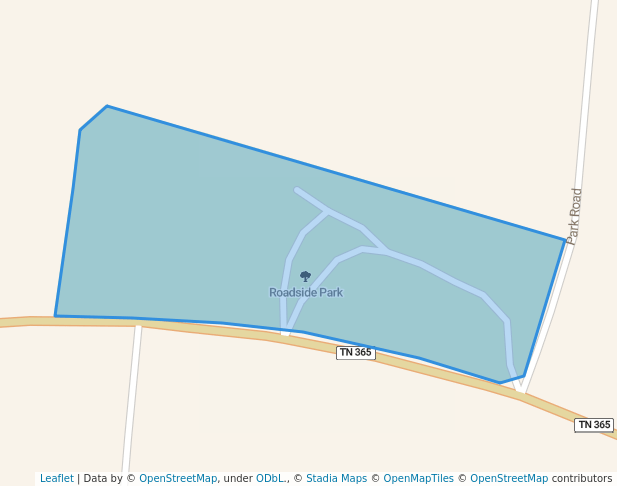 walking in Roadside Park map in Henderson