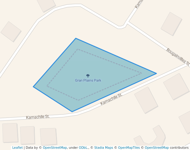 walking in Gran Plains Park map in Iloilo City