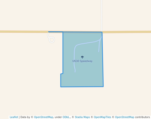 walking in US30 Speedway map in Columbus