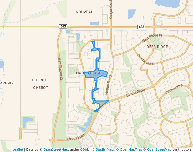 walking in Dixon Pond Park map in St. Albert