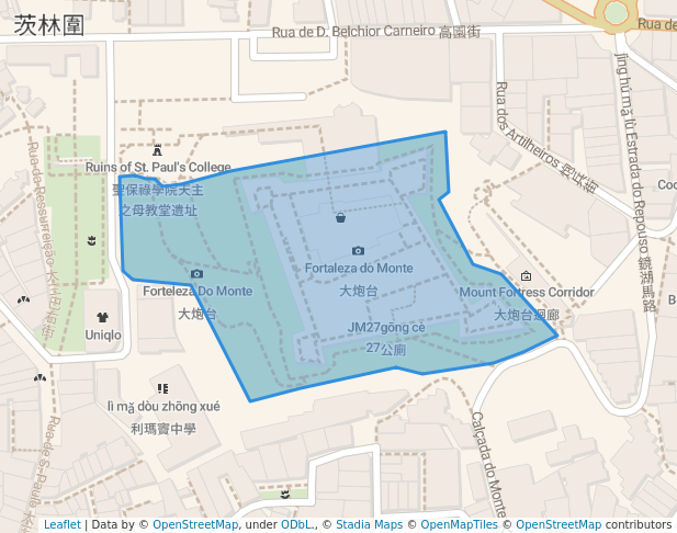 大炮台公園 Parque da Fortaleza do Monte