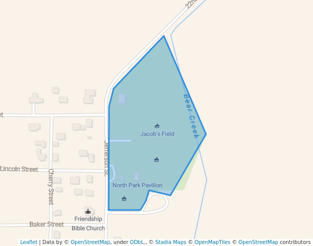 walking in North Park map in Hopkins