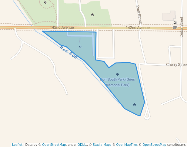 walking in Dorr South Park (Gries Memorial Park) map in Dorr