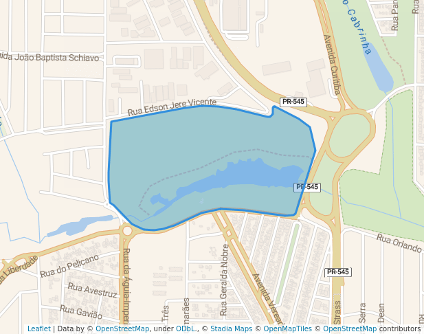 walking in Parque do Lago Norte map in Londrina