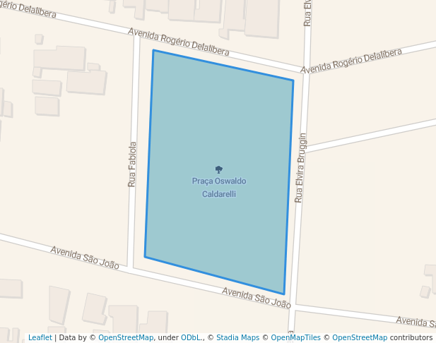 walking in Praça Oswaldo Caldarelli map in Londrina