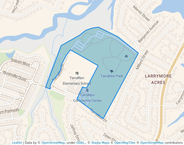 walking in Tarrallton Park map in Norfolk