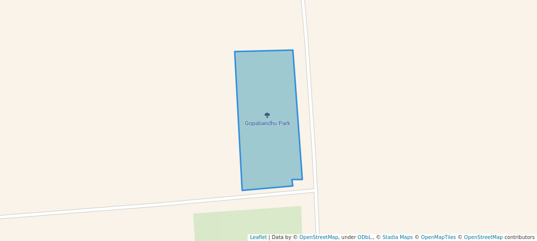 walking in Gopabandhu Park map in Angul